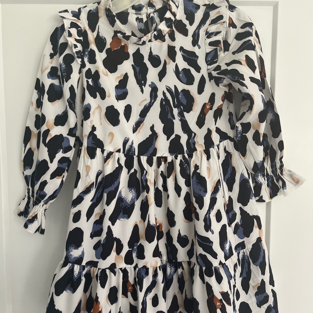 Stylish Animal Print Kids Dress